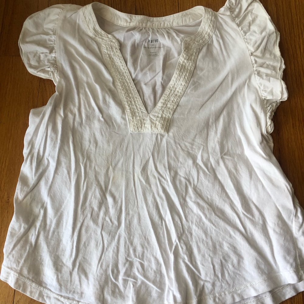 Maeve by Anthropologie ruffle sleeve top - Picture 4 of 5